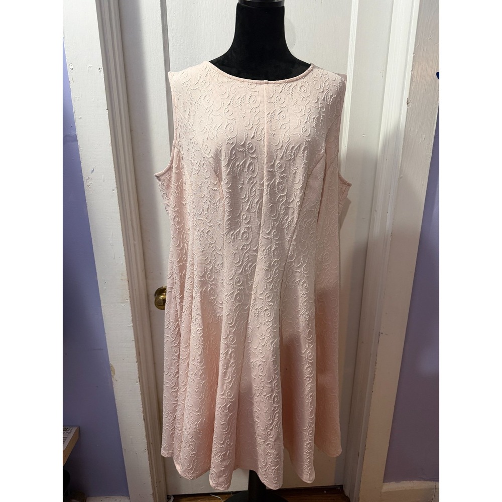 Sandra Darren Pink Tank Dress in 20W